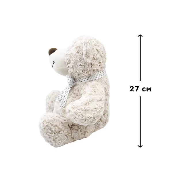 Мягк. игр. &ndash; Медведь (белый, с бантом, 27 cm)