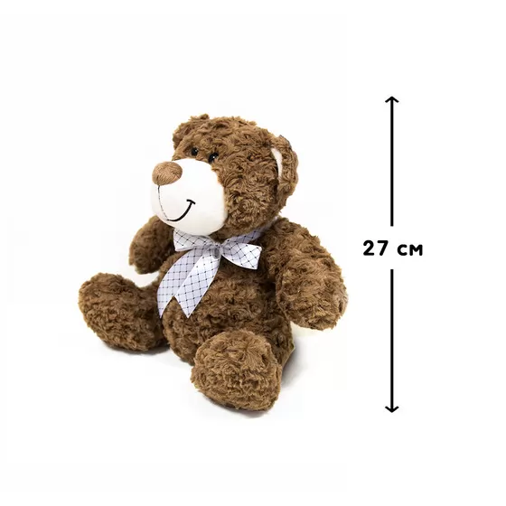 M'як. ігр. – Ведмідь (коричневий, з бантом, 27 cm)