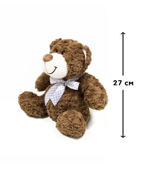 M'як. ігр. – Ведмідь (коричневий, з бантом, 27 cm) - 2502GMT_2.jpg - № 2