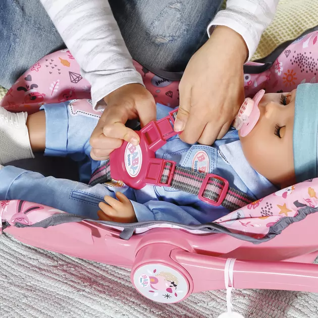Крісло-люлька для ляльки Baby Born 2 в 1 - Подорожуємо разом