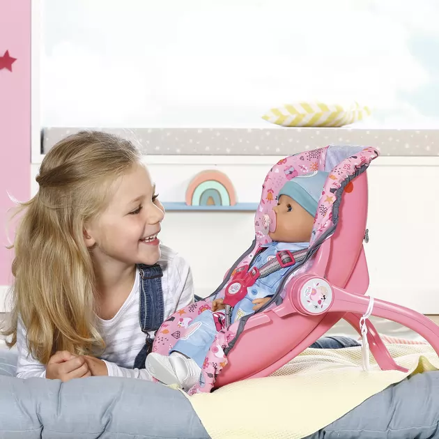 Крісло-люлька для ляльки Baby Born 2 в 1 - Подорожуємо разом