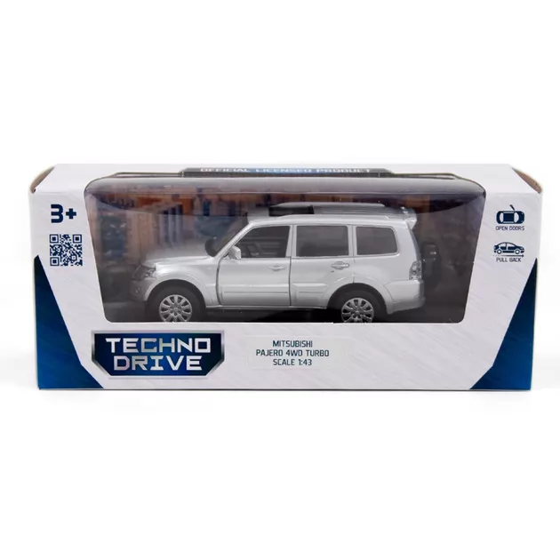 Автомодель - MITSUBISHI PAJERO 4WD TURBO (серебристый)