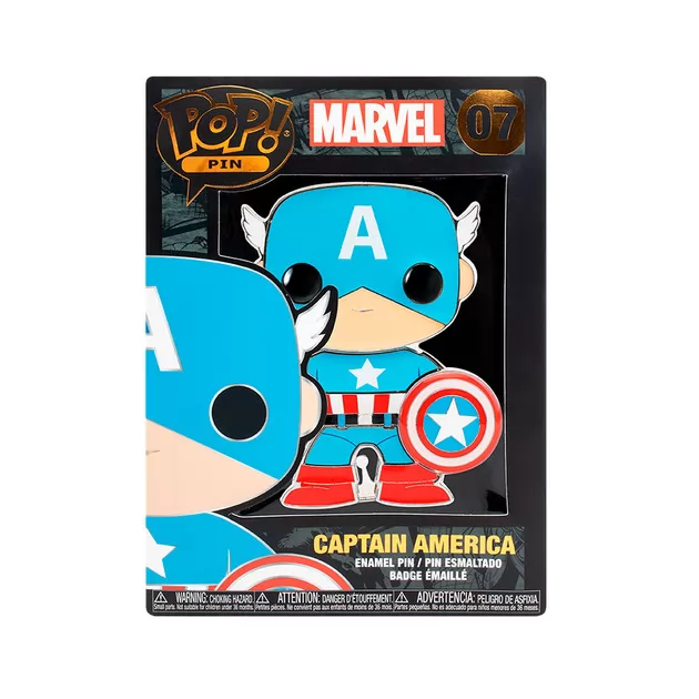 Пин Funko Pop серии «Marvel» – Капитан Америка