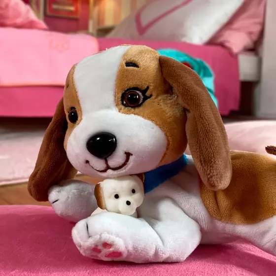 Мягкая коллекционная игрушка – Собачка мама с сюрпризом