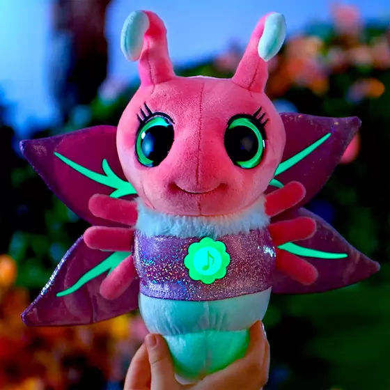 Интерактивная мягкая игрушка Glowies – Розовый светлячок