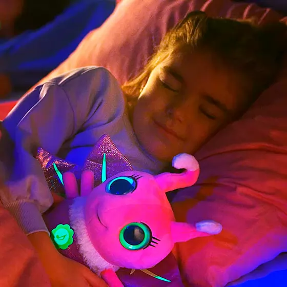 Інтерактивна м’яка іграшка Glowies – Рожевий світлячок