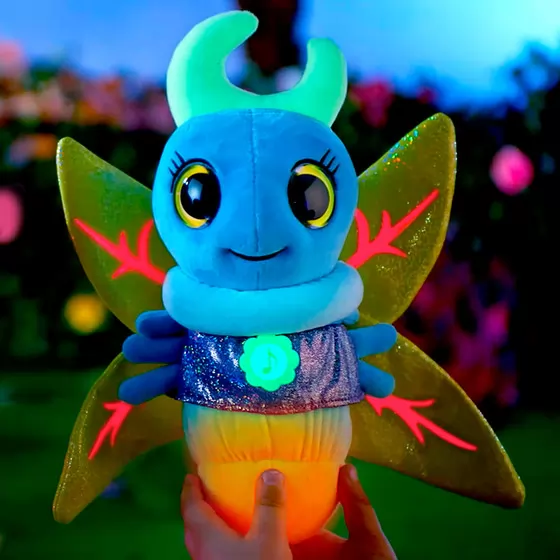 Інтерактивна м’яка іграшка Glowies – Синій світлячок
