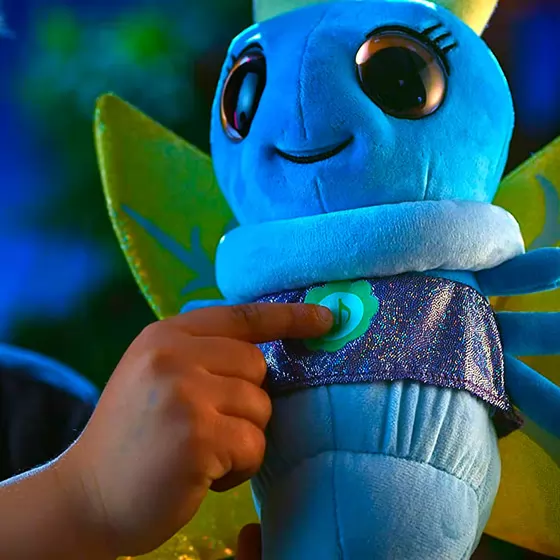 Інтерактивна м’яка іграшка Glowies – Синій світлячок
