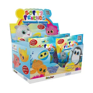 Стретч-іграшка у вигляді тварини серії «Softy friends» – Чарівний океан (10 шт., в дисплеї)