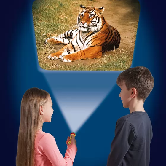 Ліхтарик-проектор Brainstorm – У світі тварин (3 диски, 24 зображення)
