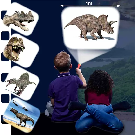 Ліхтарик-проектор Brainstorm – Світ динозаврів (3 диски, 24 зображення)