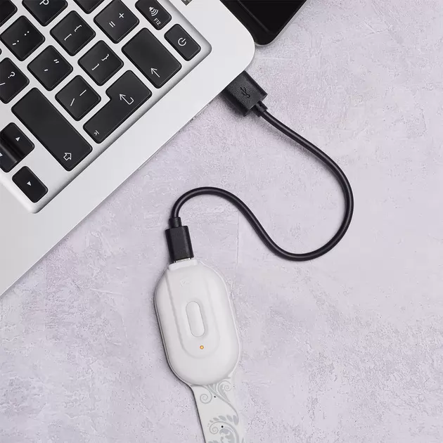 Закладка-ліхтарик Flexilight Rechargeable - Білі квіти