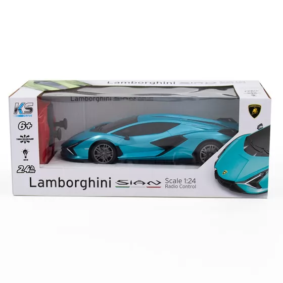 Автомобиль KS Drive на р/у - Lamborghini Sian (1:24, синий)