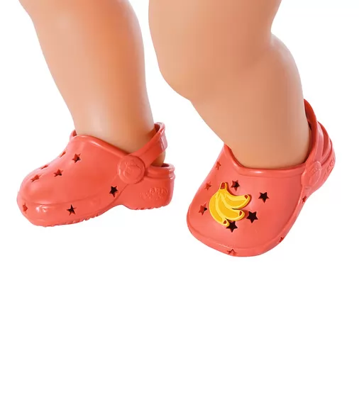 Обувь для куклы BABY BORN - Cандалии с значками (красные) - 831809-4_2.jpg - № 2