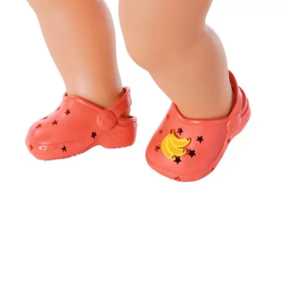 Взуття для ляльки BABY BORN - Сандалі зі значками (червоні)