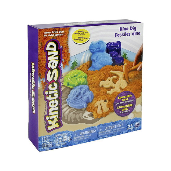 Пісок Для Дитячої Творчості - Kinetic Sand Dino (Блакитний, Коричневий)