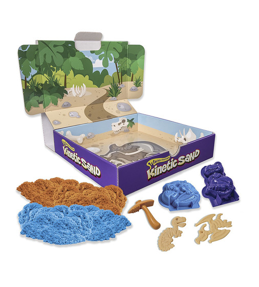 Пісок Для Дитячої Творчості - Kinetic Sand Dino (Блакитний, Коричневий) - 71415Dn_2.jpg - № 2