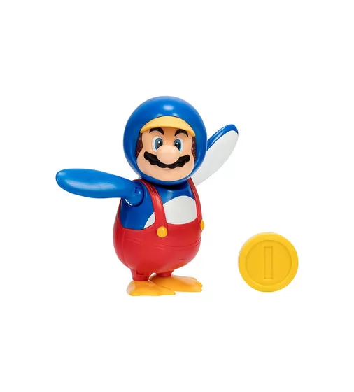 Ігрова фігурка з артикуляцією SUPER MARIO - Маріо-пінгвін 10 cm - 40824i_8.jpg - № 8