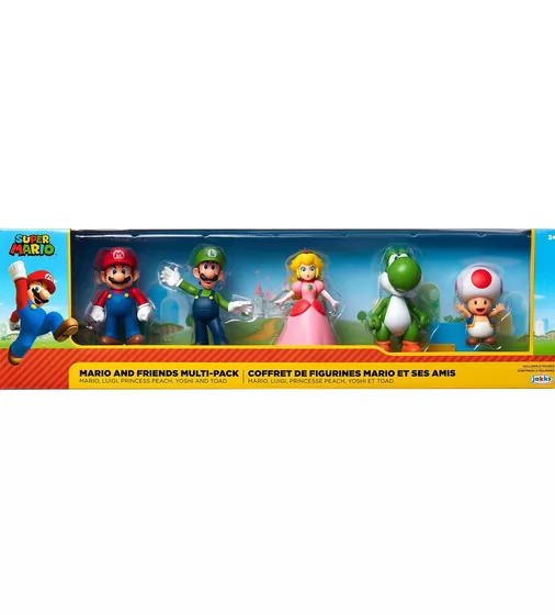 Набор эксклюзивных игровых фигурок SUPER MARIO - Марио и друзья 6 cm - 400904_1.jpg - № 1