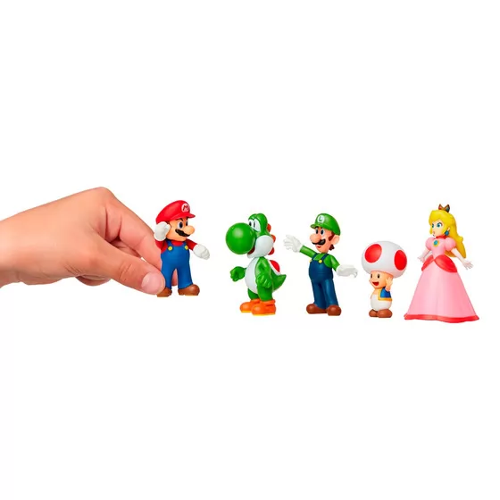 Набор эксклюзивных игровых фигурок SUPER MARIO - Марио и друзья 6 cm
