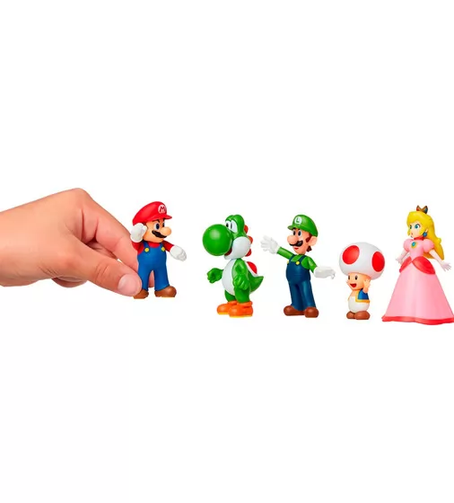 Набор эксклюзивных игровых фигурок SUPER MARIO - Марио и друзья 6 cm - 400904_3.jpg - № 3