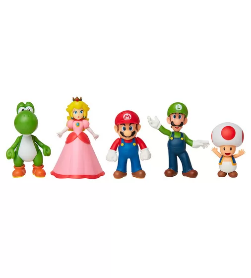 Набор эксклюзивных игровых фигурок SUPER MARIO - Марио и друзья 6 cm - 400904_2.jpg - № 2