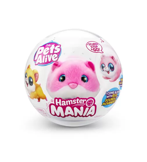 Интерактивная мягкая игрушка S1 - Забавный хомячок (розовый) - 9543-2_1.jpg - № 1