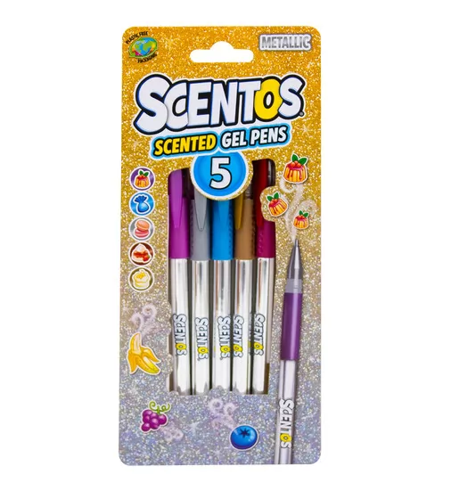 Набір ароматних гелевих ручок – Металічне сяйво (5 кольорів) - 12265_1.jpg - № 1