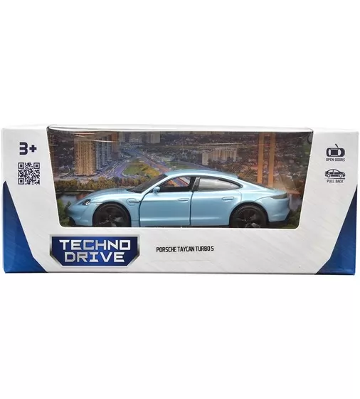 Автомодель - Porsche Taycan Turbo S (синий) - 250335U_9.jpg - № 9