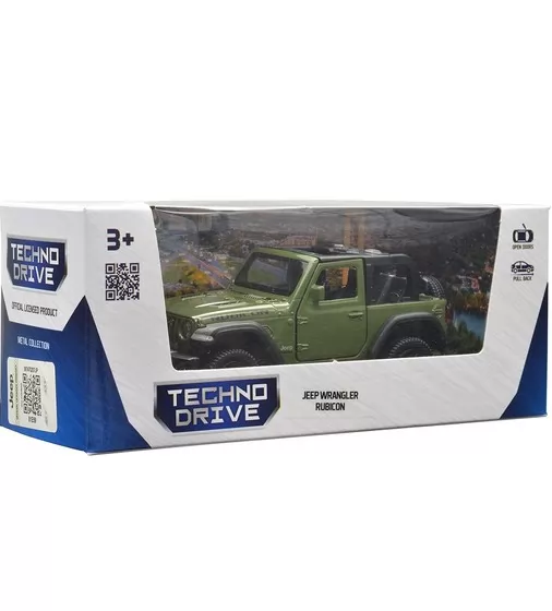 Автомодель - Jeep Wrangler Rubicon 2021 (зеленый) - 250339U_10.jpg - № 10