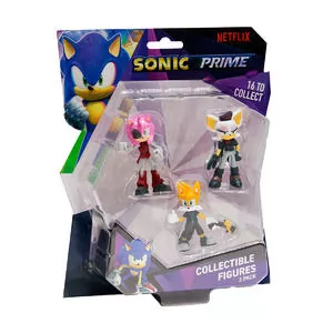 Набір ігрових фігурок Sonic Prime – Ребел Руж, Тейлз, Расті Роуз