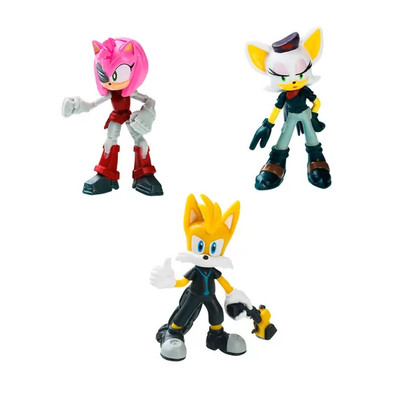 Набор игровых фигурок Sonic Prime – Ребел Руж, Тэйлз, Расти Роуз