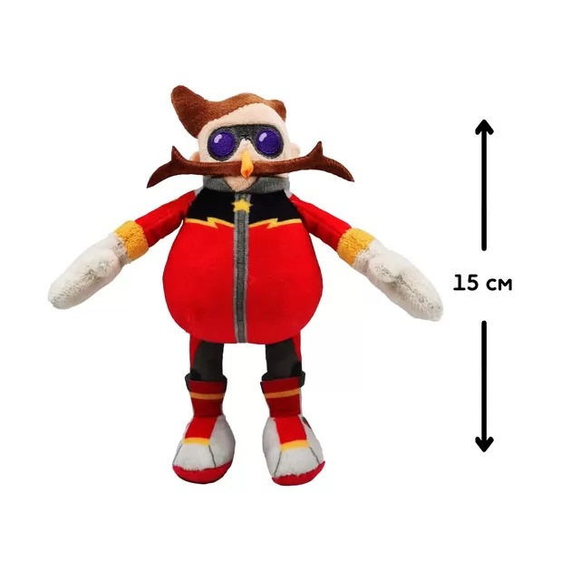 Мягкая игрушка на клипсе Sonic Prime &ndash; Доктор Эггман