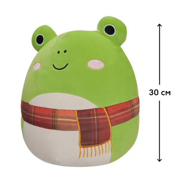 Мягкая игрушка Squishmallows &ndash; Жабка Венди в шарфе (30 cm)