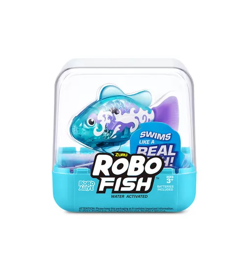 Интерактивная игрушка Robo Alive S3 - Роборыбка (голубая) - 7191-3_1.jpg - № 1