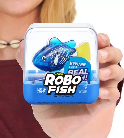 Інтерактивна іграшка Robo Alive S3 - Роборибка (синя) - 7191-4_10.jpg - № 10