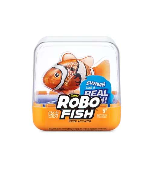 Интерактивная игрушка Robo Alive S3 - Роборыбка (оранжевая) - 7191-5_1.jpg - № 1