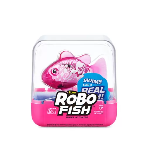 Интерактивная игрушка Robo Alive S3 - Роборыбка (розовая) - 7191-6_1.jpg - № 1