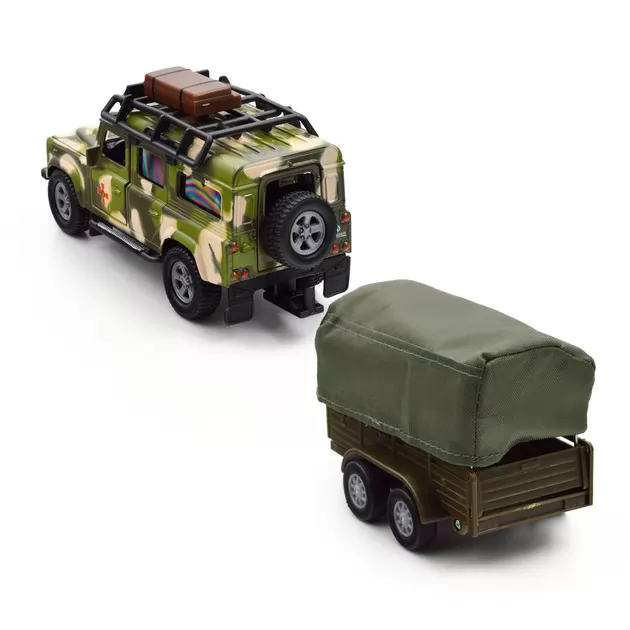 Игровой набор &ndash; Land Rover Defender Mилитари (с прицепом)