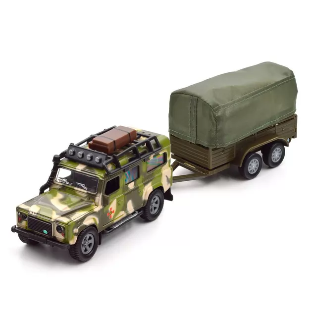 Игровой набор &ndash; Land Rover Defender Mилитари (с прицепом)