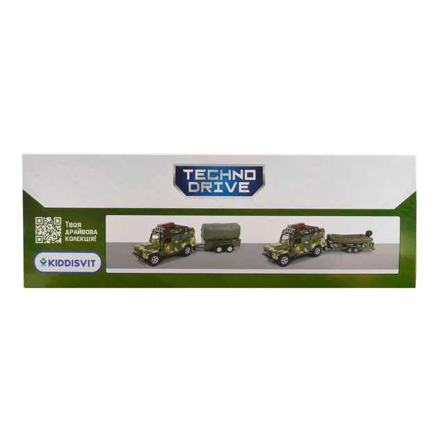Игровой набор &ndash; Land Rover Defender Mилитари (с лодкой)
