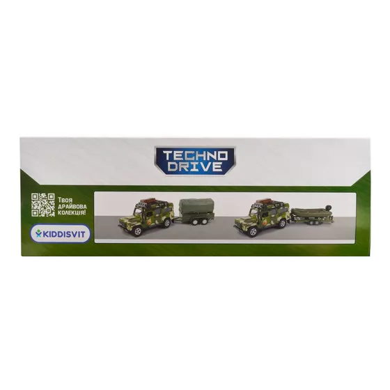 Игровой набор – Land Rover Defender Mилитари (с лодкой)