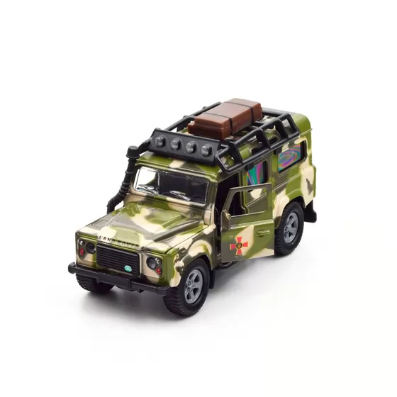 Игровой набор – Land Rover Defender Mилитари (с лодкой)