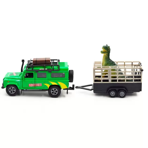 Игровой набор &ndash; Land Rover (с прицепом и динозавром)