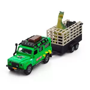 Игровой набор – Land Rover (с прицепом и динозавром)