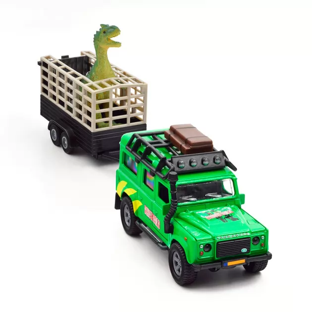 Игровой набор &ndash; Land Rover (с прицепом и динозавром)