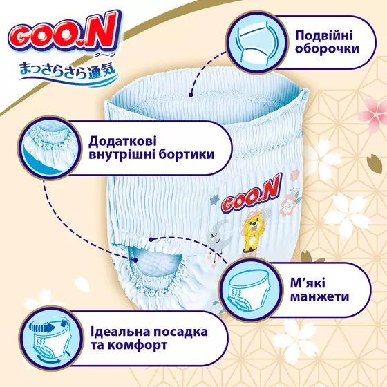Трусики-подгузники Goo.N Premium Soft (M, 7-12 кг, 50 шт)