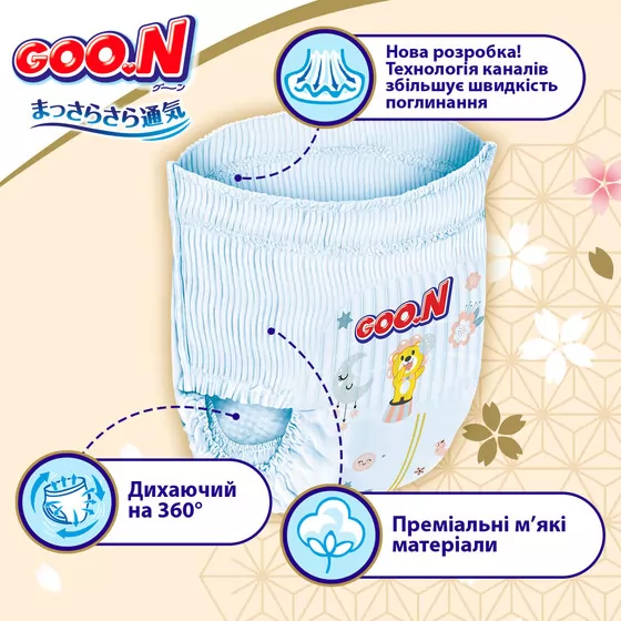 Трусики-підгузки Goo.N Premium Soft (XL, 12-17 кг, 36 шт)