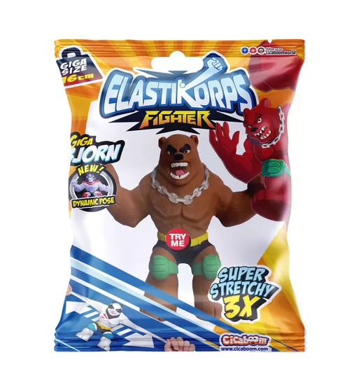 Стретч-игрушка Elastikorps серии «Fighter» – Медведь Бьорн - C1016GF15-2021-2_1.jpg - № 1