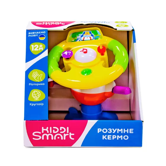 Іграшка на присоску Kiddi Smart – Розумне кермо (українська)
